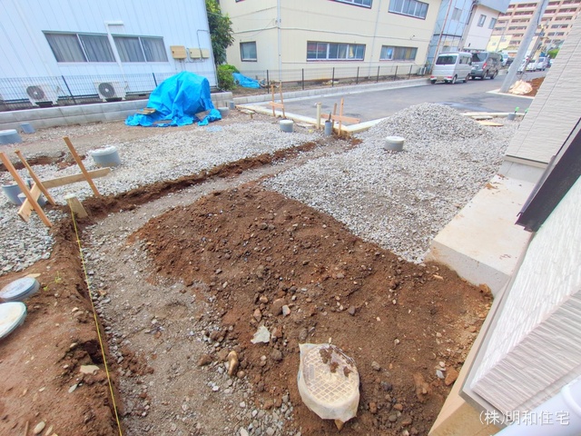 東京都府中市四谷4丁目の新築戸建て外構写真 2025年7月15日撮影