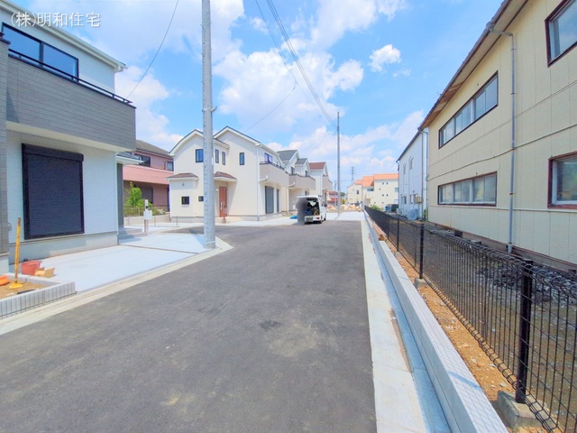 東京都府中市四谷4丁目の新築戸建て外構写真 2025年8月19日撮影