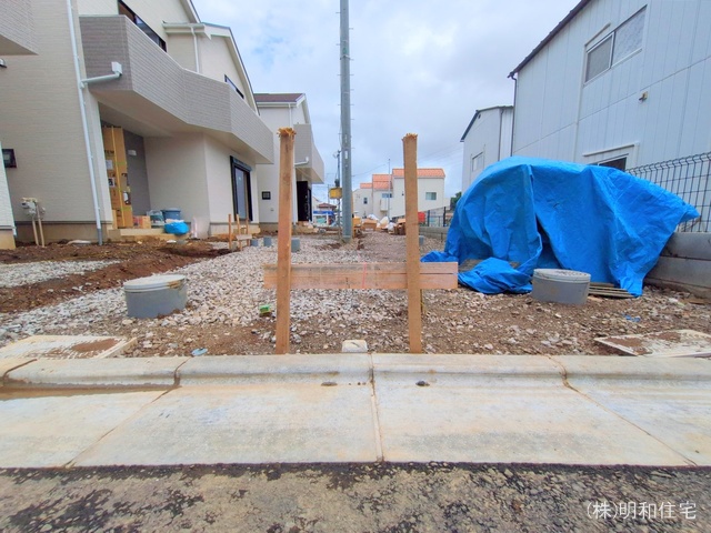東京都府中市四谷4丁目の新築戸建て外構写真 2025年7月15日撮影