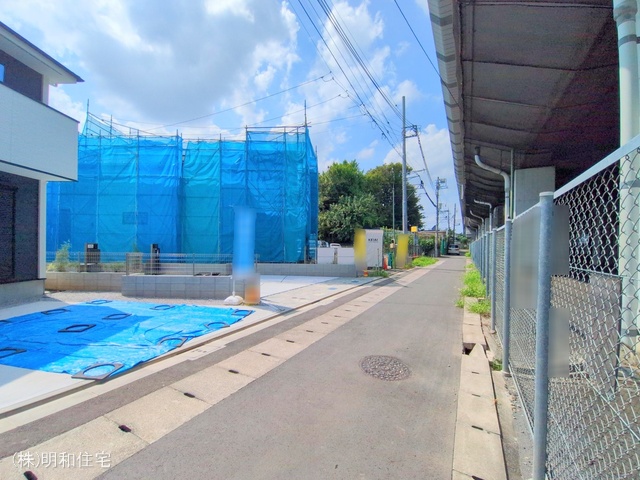 東京都府中市分梅町2丁目の新築戸建てシート写真 2025年9月15日撮影