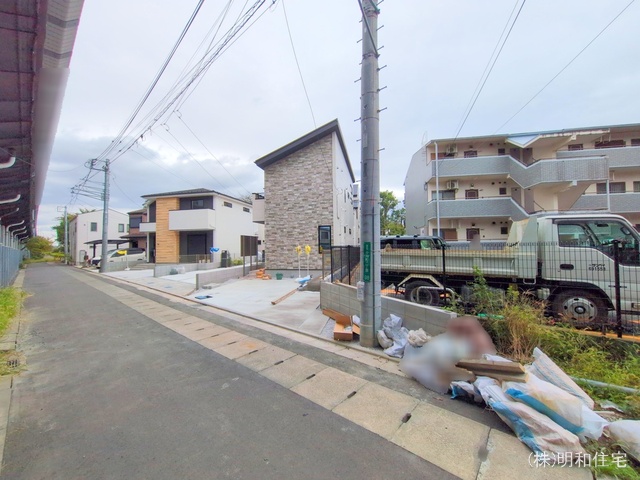 東京都府中市分梅町2丁目の新築戸建て外構写真 2025年10月8日撮影