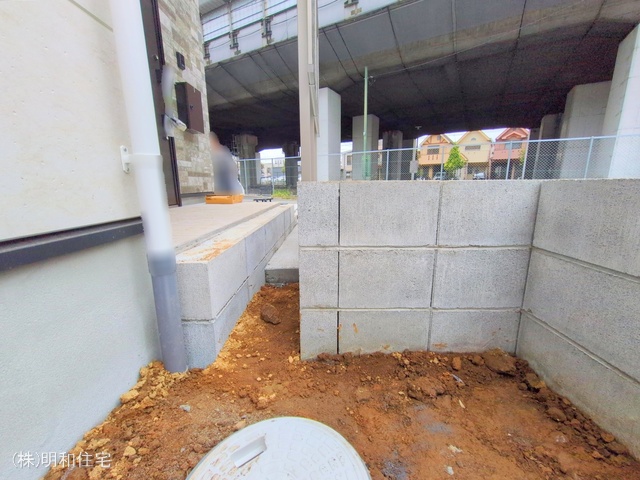 東京都府中市分梅町2丁目の新築戸建て外構写真 2025年10月8日撮影
