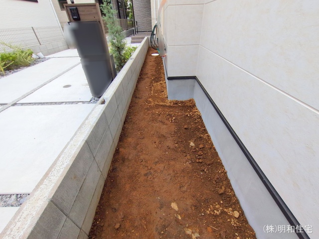 東京都府中市分梅町2丁目の新築戸建て外構写真 2025年10月8日撮影