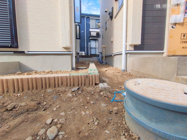 東京都府中市四谷4丁目の新築戸建て外構写真 2025年9月24日撮影