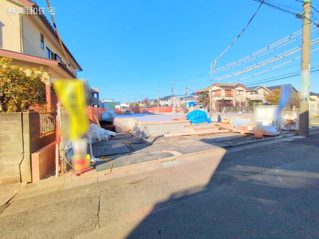 東京都府中市朝日町１丁目の新築戸建て上棟写真 2025年12月22日撮影