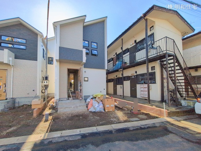 東京都府中市是政1丁目の新築戸建て外構写真 2026年2月5日撮影