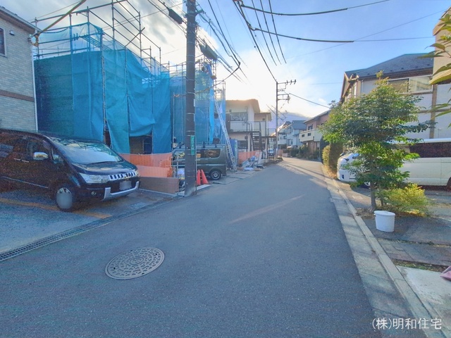 東京都府中市是政１丁目の新築戸建て上棟写真 2026年1月7日撮影