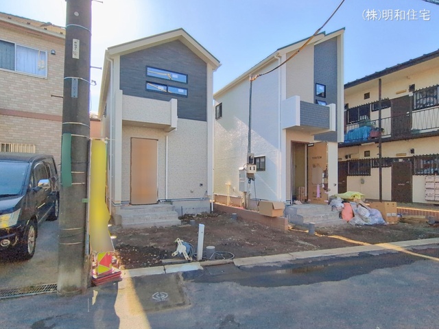 東京都府中市是政1丁目の新築戸建て外構写真 2026年2月5日撮影