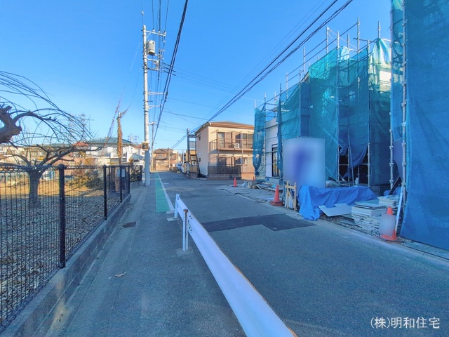 東京都府中市朝日町1丁目の新築戸建てシート写真 2026年2月2日撮影