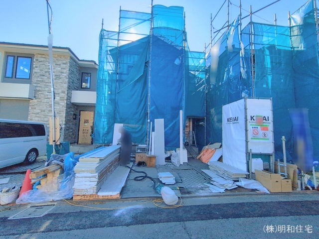 東京都府中市朝日町１丁目の新築戸建てシート写真 2026年1月12日撮影