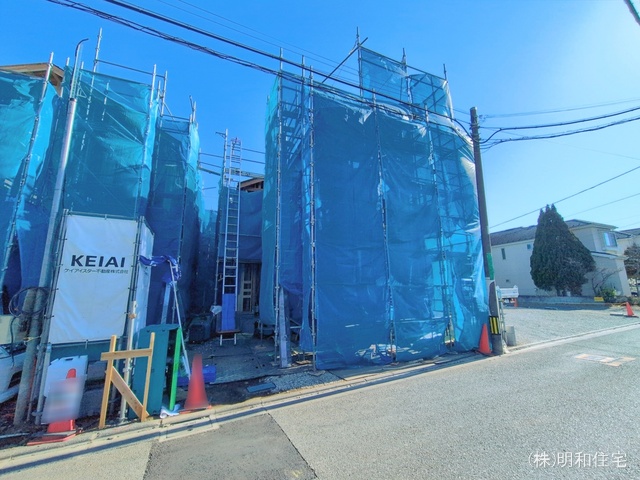 東京都府中市朝日町１丁目の新築戸建て上棟写真 2026年1月12日撮影