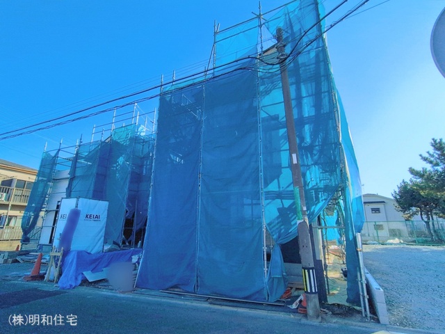 東京都府中市朝日町1丁目の新築戸建てシート写真 2026年2月2日撮影