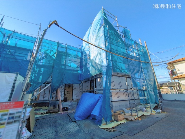 東京都府中市分梅町５丁目の新築戸建てシート写真 2026年1月21日撮影