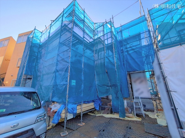 東京都府中市分梅町５丁目の新築戸建てシート写真 2026年1月21日撮影