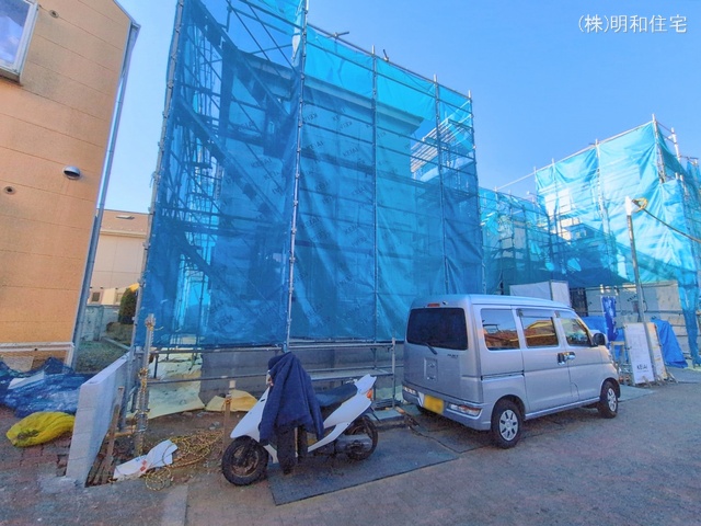 東京都府中市分梅町５丁目の新築戸建てシート写真 2026年1月21日撮影