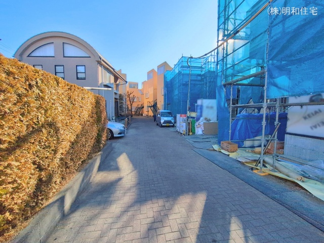 東京都府中市分梅町５丁目の新築戸建てシート写真 2026年1月21日撮影