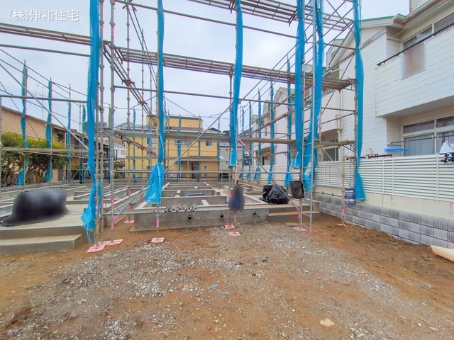 千葉県千葉市花見川区朝日ケ丘3丁目の新築戸建て基礎写真 2025年3月3日撮影