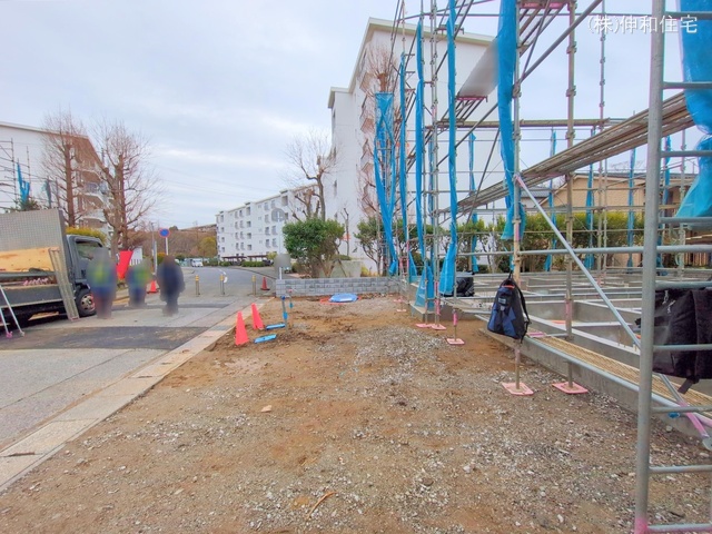 千葉県千葉市花見川区朝日ケ丘3丁目の新築戸建て基礎写真 2025年3月3日撮影