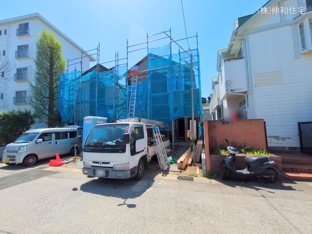 千葉県千葉市花見川区朝日ケ丘3丁目の新築戸建てシート写真 2025年4月13日撮影