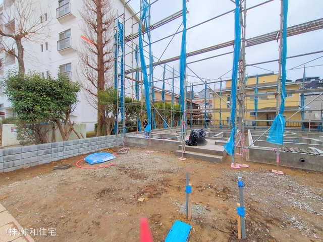 千葉県千葉市花見川区朝日ケ丘3丁目の新築戸建て基礎写真 2025年3月3日撮影