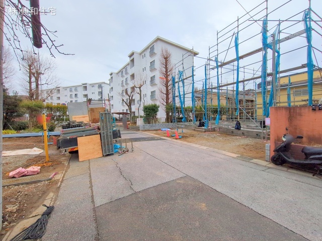 千葉県千葉市花見川区朝日ケ丘3丁目の新築戸建て基礎写真 2025年3月3日撮影