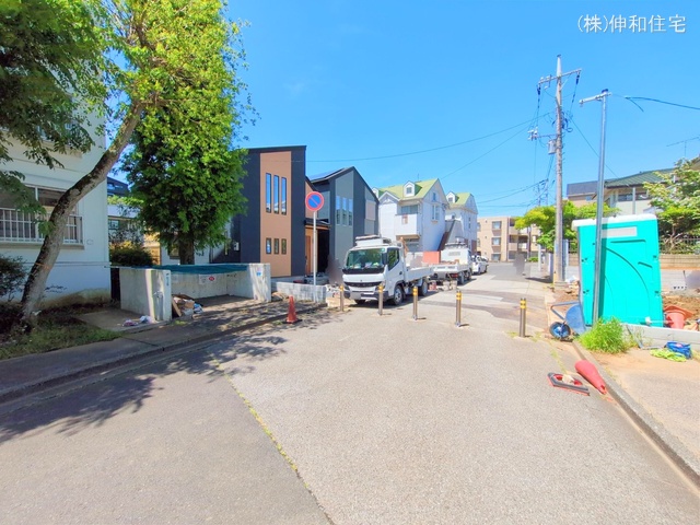千葉県千葉市花見川区朝日ケ丘3丁目の新築戸建て外構写真 2025年5月6日撮影