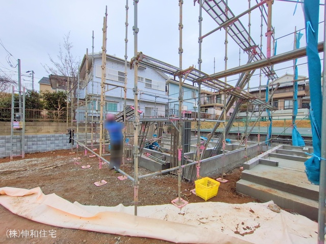 千葉県千葉市花見川区朝日ケ丘4丁目の新築戸建て基礎写真 2025年3月3日撮影