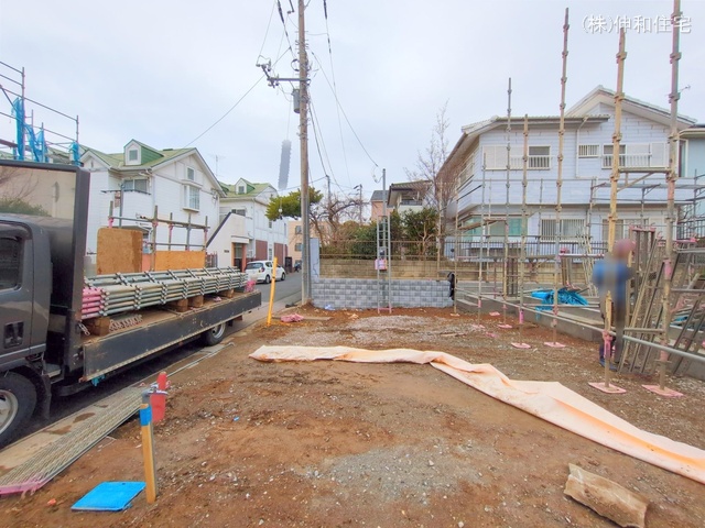 千葉県千葉市花見川区朝日ケ丘4丁目の新築戸建て基礎写真 2025年3月3日撮影