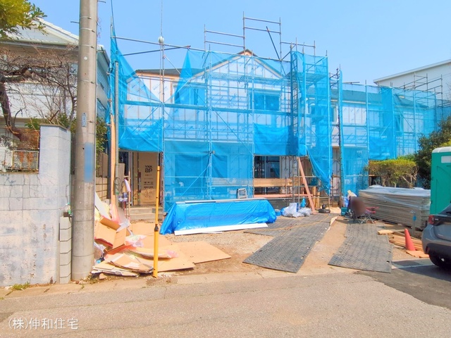 千葉県千葉市花見川区朝日ケ丘4丁目の新築戸建てシート写真 2025年3月25日撮影