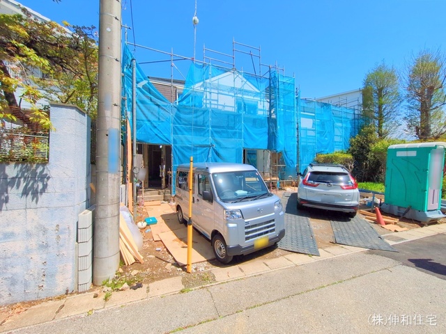 千葉県千葉市花見川区朝日ケ丘4丁目の新築戸建てシート写真 2025年4月13日撮影