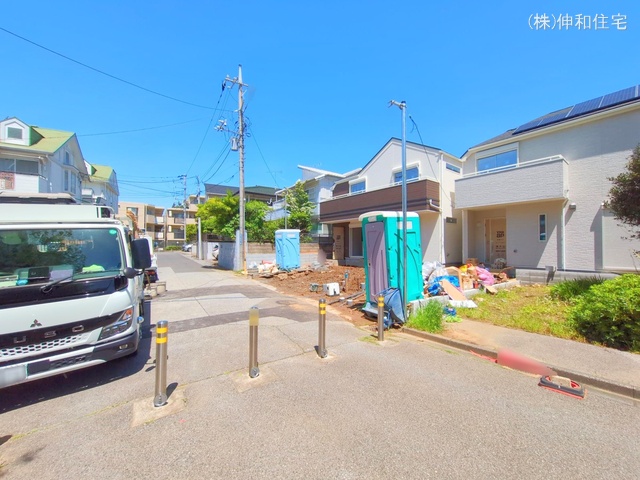 千葉県千葉市花見川区朝日ケ丘4丁目の新築戸建て外構写真 2025年5月6日撮影