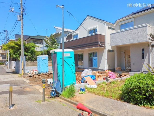 千葉県千葉市花見川区朝日ケ丘4丁目の新築戸建て外構写真 2025年5月6日撮影