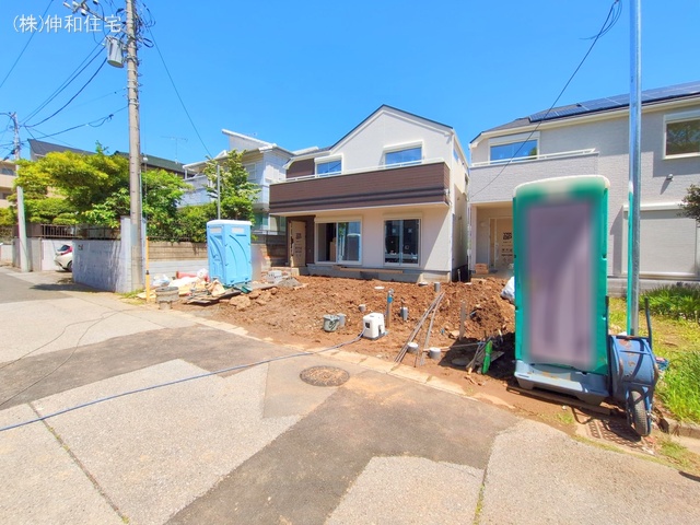 千葉県千葉市花見川区朝日ケ丘4丁目の新築戸建て外構写真 2025年5月6日撮影