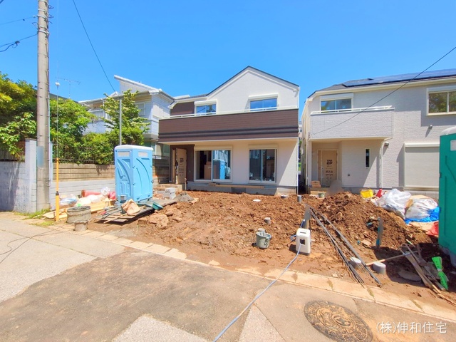 千葉県千葉市花見川区朝日ケ丘4丁目の新築戸建て外構写真 2025年5月6日撮影