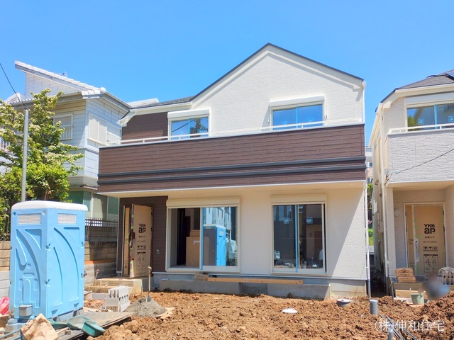 千葉県千葉市花見川区朝日ケ丘4丁目の新築戸建て外構写真 2025年5月6日撮影
