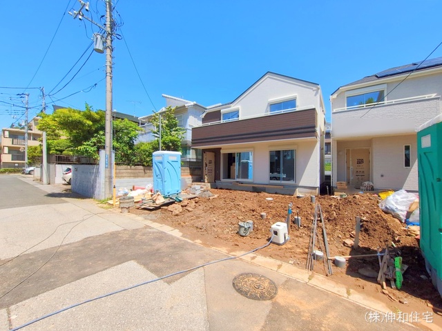 千葉県千葉市花見川区朝日ケ丘4丁目の新築戸建て外構写真 2025年5月6日撮影
