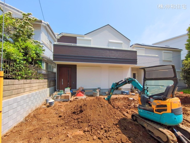 千葉県千葉市花見川区朝日ケ丘4丁目の新築戸建て外構写真 2025年5月19日撮影