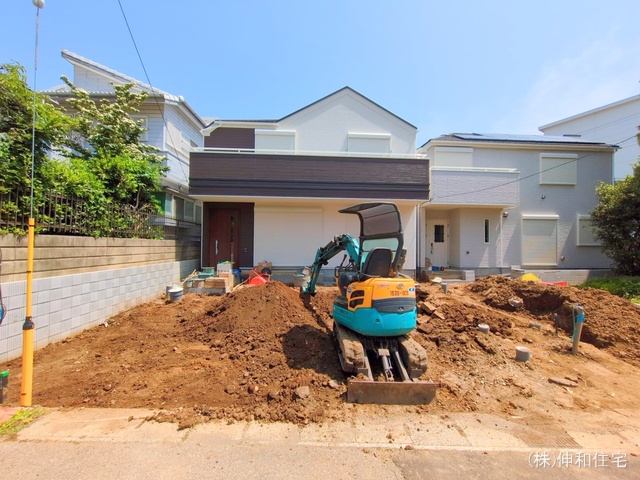 千葉県千葉市花見川区朝日ケ丘4丁目の新築戸建て外構写真 2025年5月19日撮影