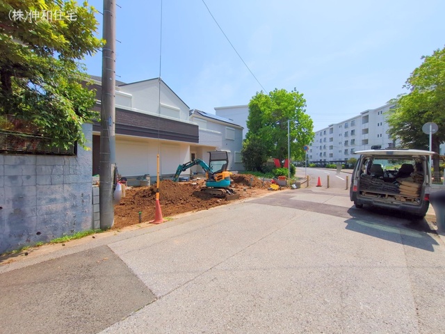 千葉県千葉市花見川区朝日ケ丘4丁目の新築戸建て外構写真 2025年5月19日撮影