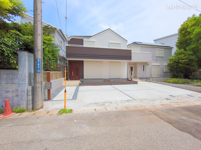 千葉県千葉市花見川区朝日ケ丘4丁目の新築戸建て完成写真 2025年6月8日撮影