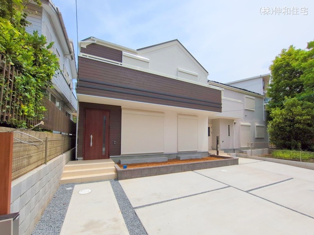 千葉県千葉市花見川区朝日ケ丘4丁目の新築戸建て完成写真 2025年6月8日撮影