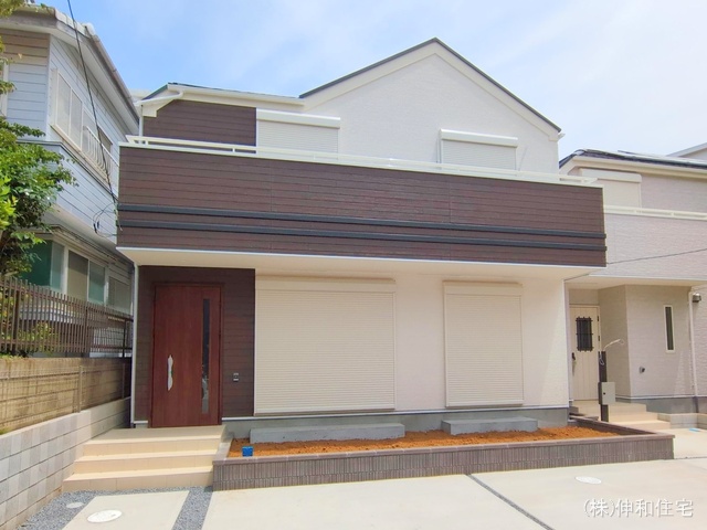 千葉県千葉市花見川区朝日ケ丘4丁目の新築戸建て完成写真 2025年6月8日撮影