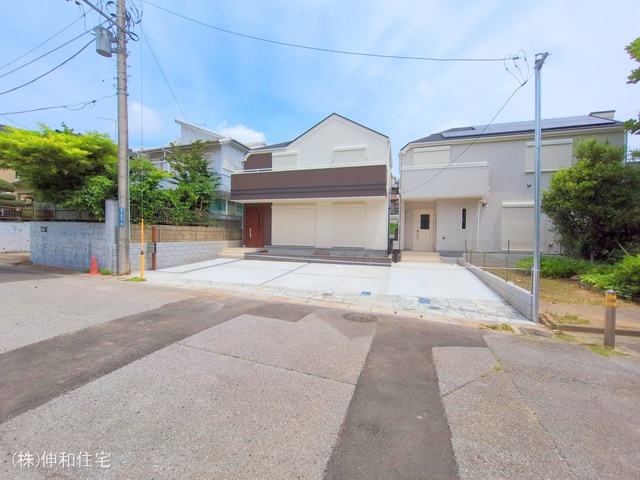 千葉県千葉市花見川区朝日ケ丘4丁目の新築戸建て完成写真 2025年6月8日撮影