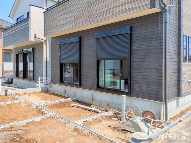 千葉県千葉市美浜区幕張西6丁目の新築戸建て外構写真 2025年7月22日撮影