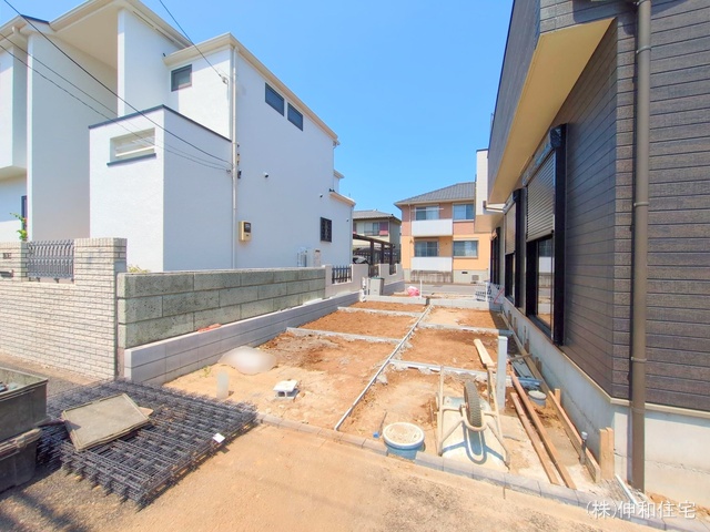 千葉県千葉市美浜区幕張西6丁目の新築戸建て外構写真 2025年7月22日撮影