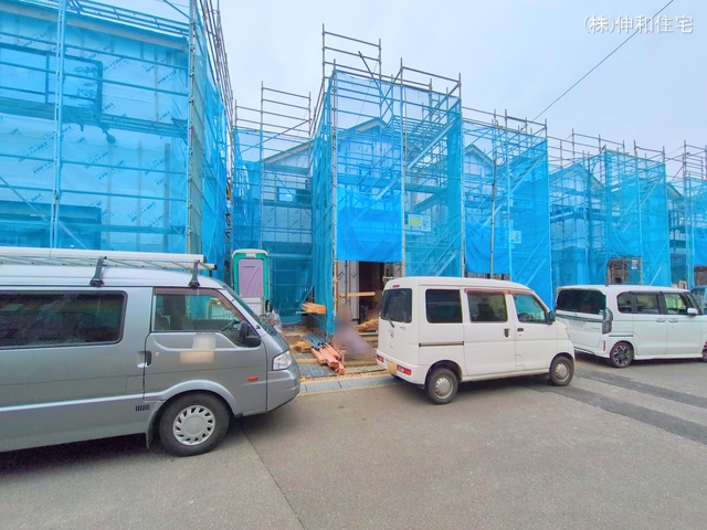 千葉県千葉市花見川区瑞穂3丁目の新築戸建てシート写真 2025年5月26日撮影