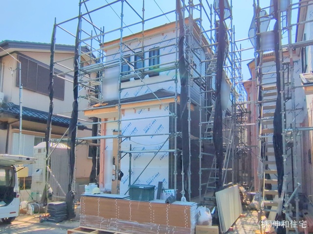千葉県千葉市美浜区磯辺1丁目の新築戸建てシート写真 2025年8月20日撮影