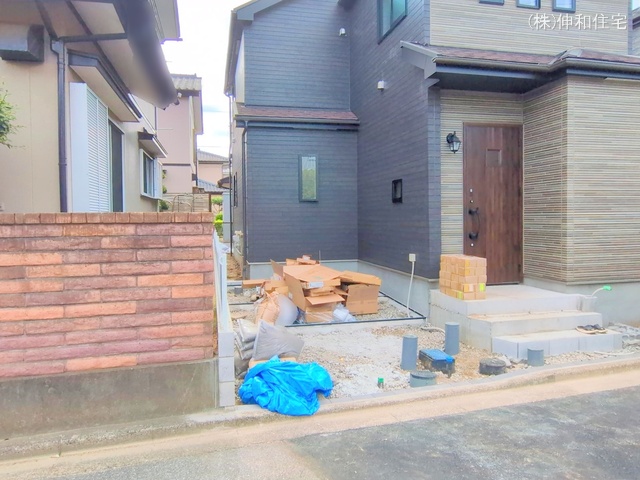 千葉県千葉市美浜区磯辺1丁目の新築戸建て外構写真 2025年10月5日撮影