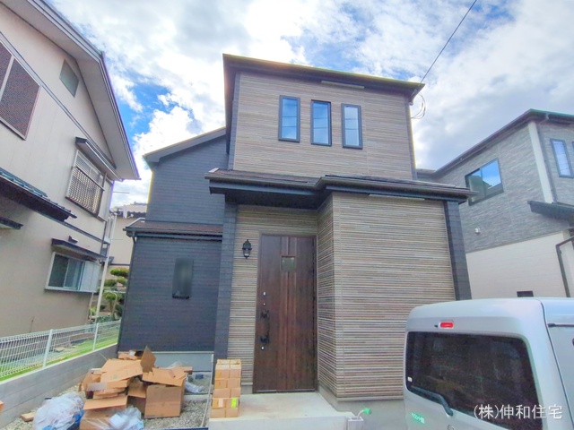 千葉県千葉市美浜区磯辺1丁目の新築戸建て外構写真 2025年10月5日撮影