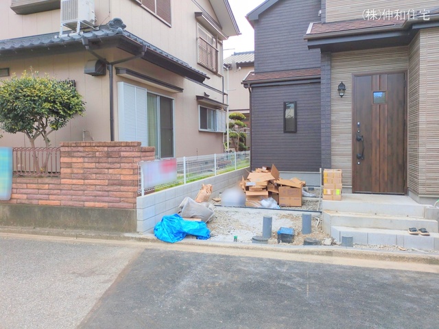 千葉県千葉市美浜区磯辺1丁目の新築戸建て外構写真 2025年10月5日撮影
